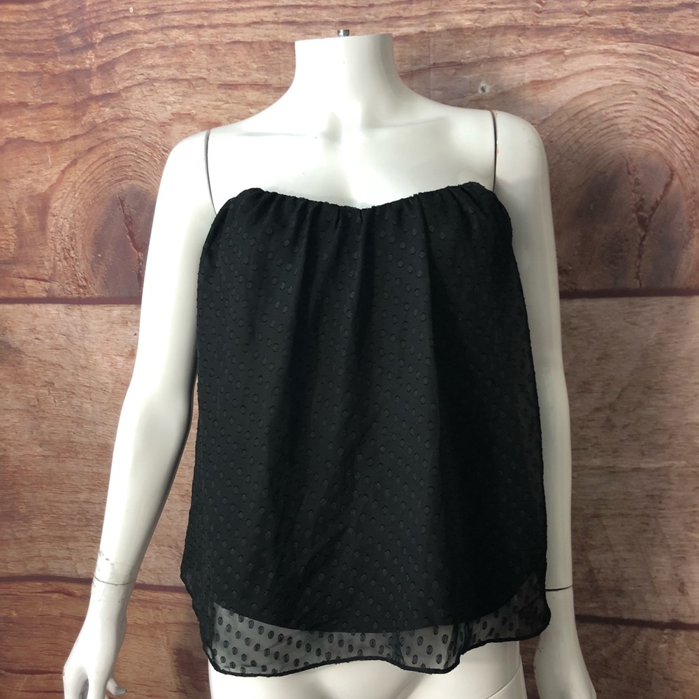 Kimchi Blue Strapless Top Medium textured Dots